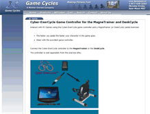 Tablet Screenshot of gamecycles.com